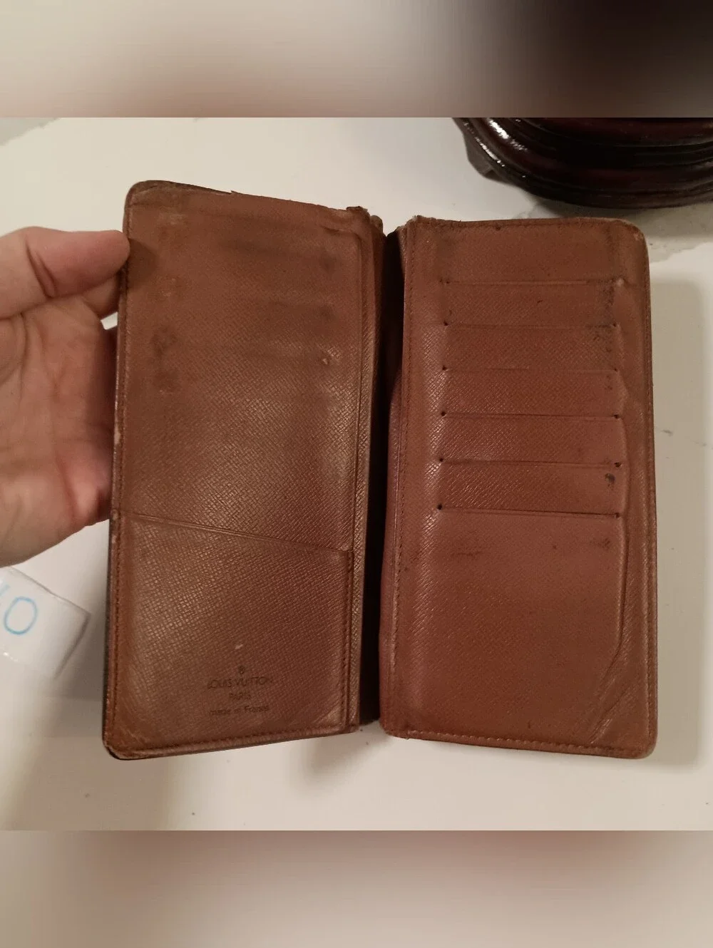 AUTHENTIC Louis Vuitton Monogram Porte Valeurs Cartes Credit Long Wallet